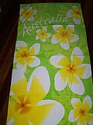 FRANGIPANI-AUSTRALIA-SPECIAL-TOWEL-LIME-GREEN-XL-NEW